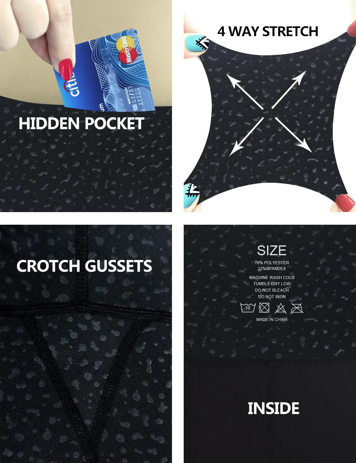 22" inseam 3D Printed Gym Pants LEOPARD_Gym