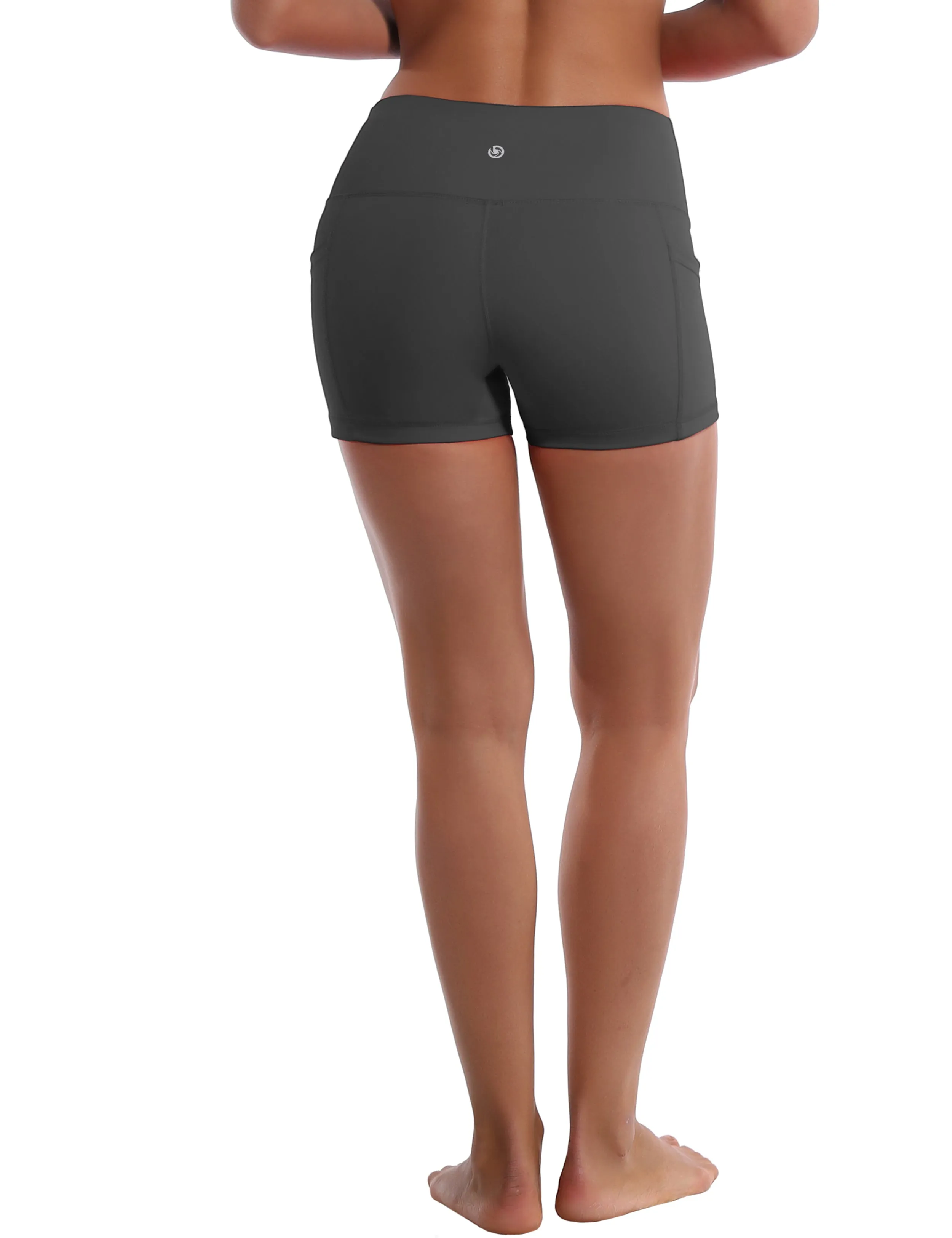 2.5" Side Pockets Running Shorts shadowcharcoal_Running