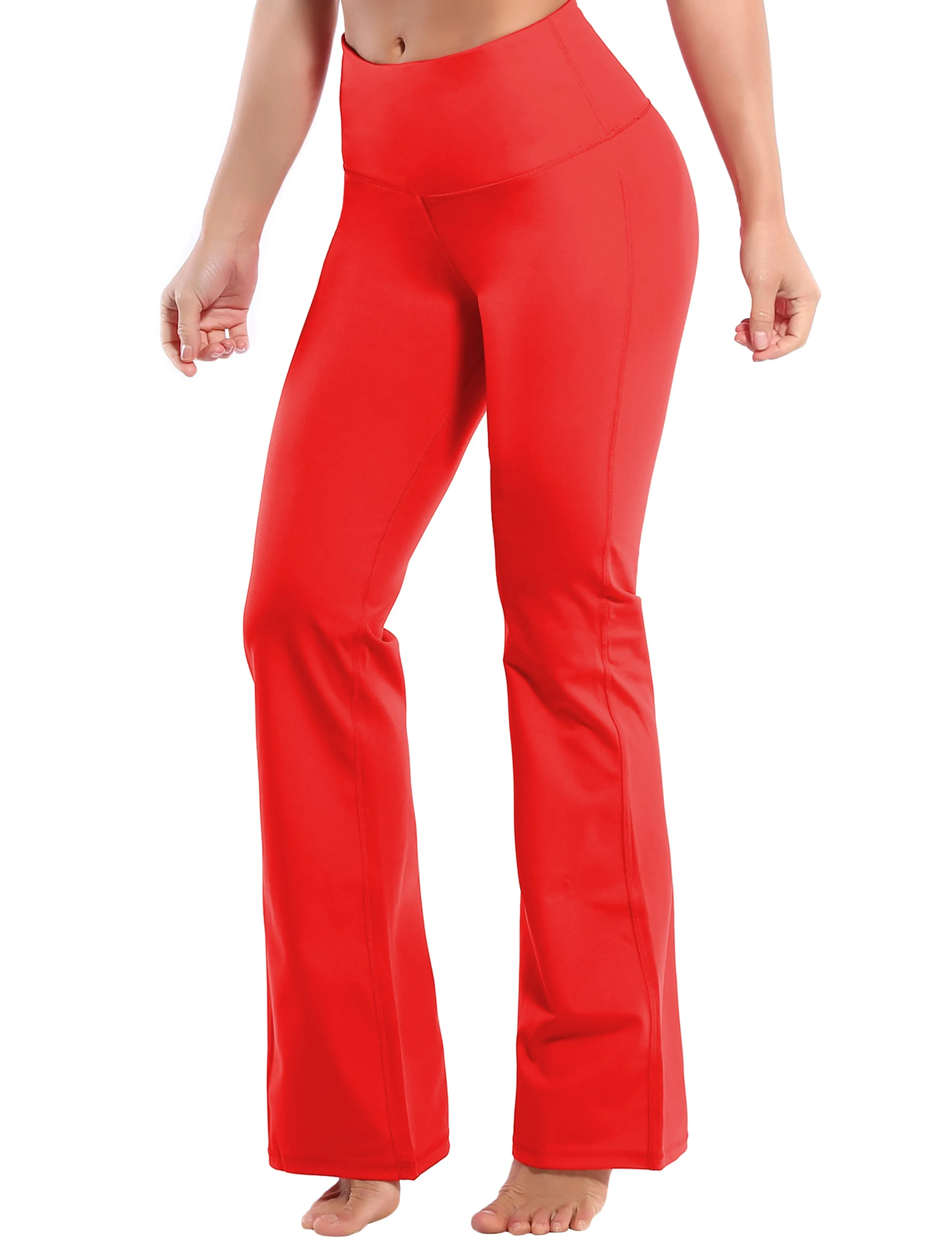 29" 31" 33" 35" 37" High Waist Bootcut Leggings Leggings Scarlet_Gym