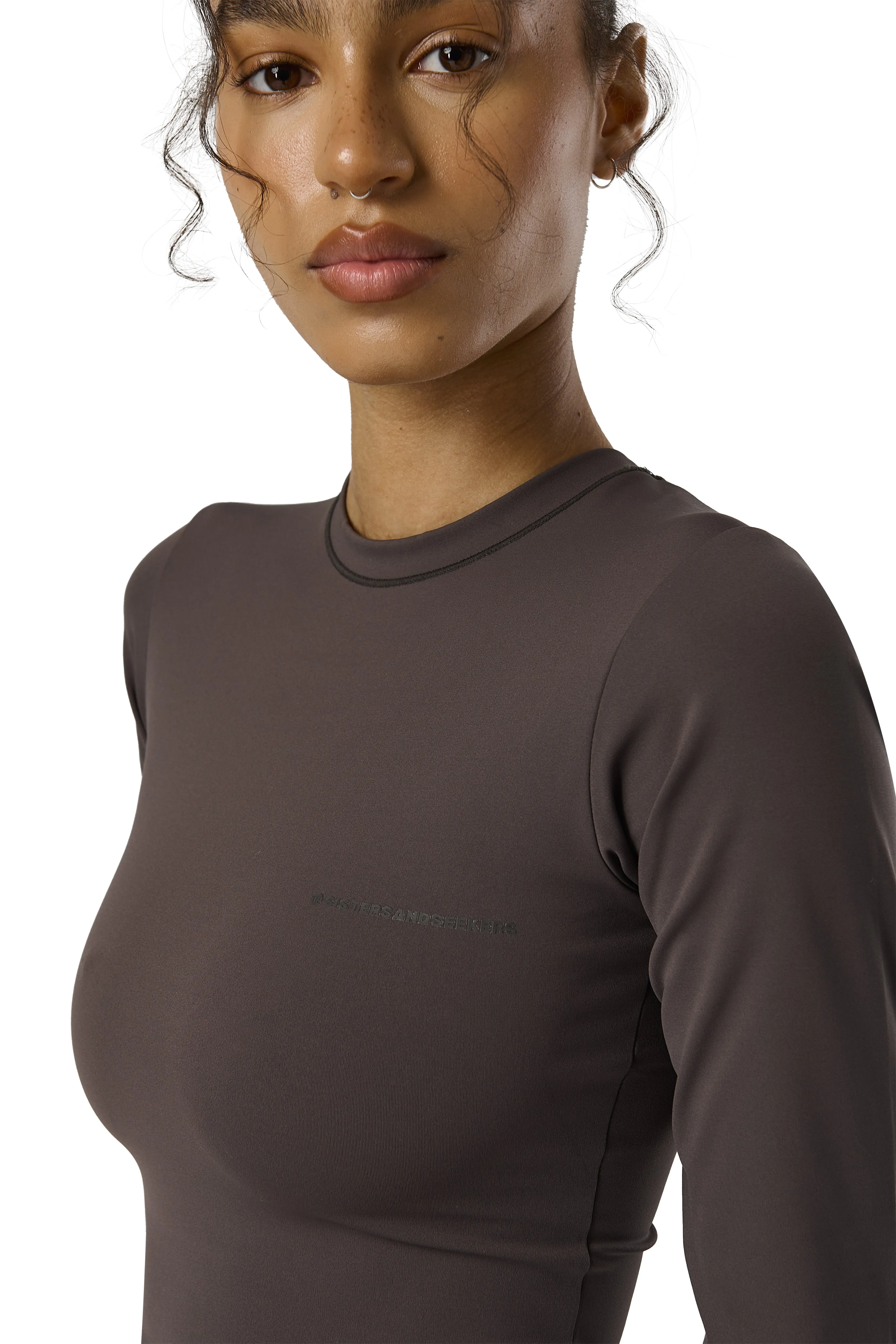 Active Long Sleeve Top in Moose