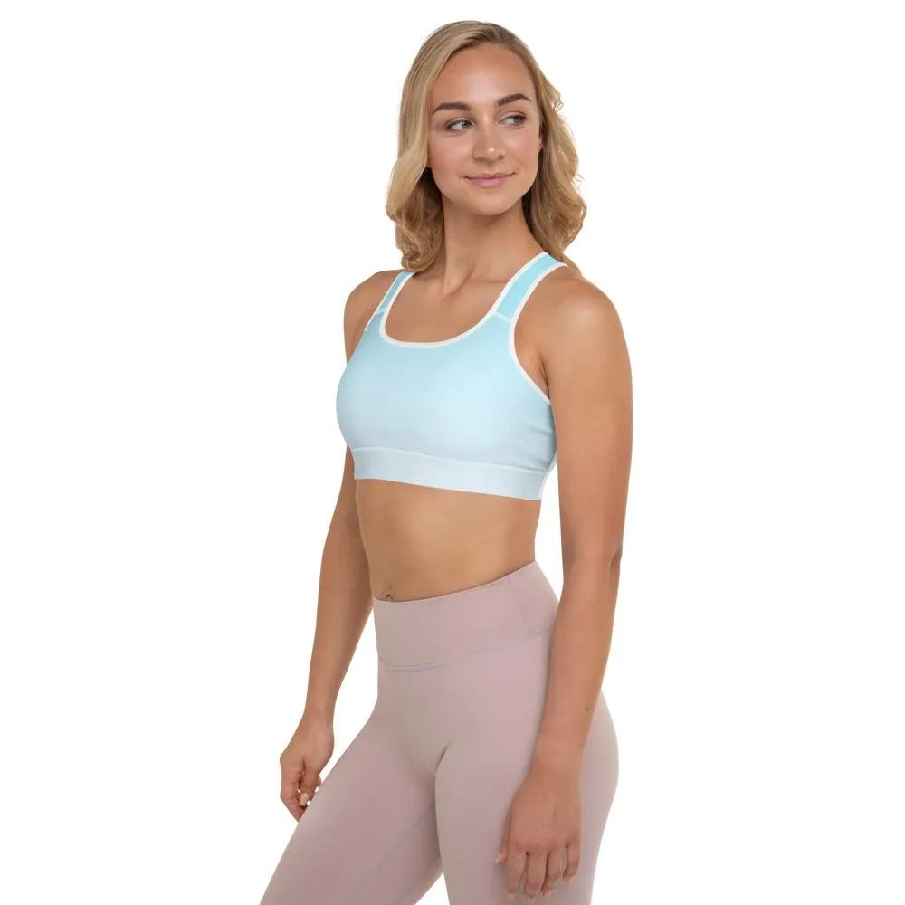 Arctic Ice Ombre Padded Sports Bra