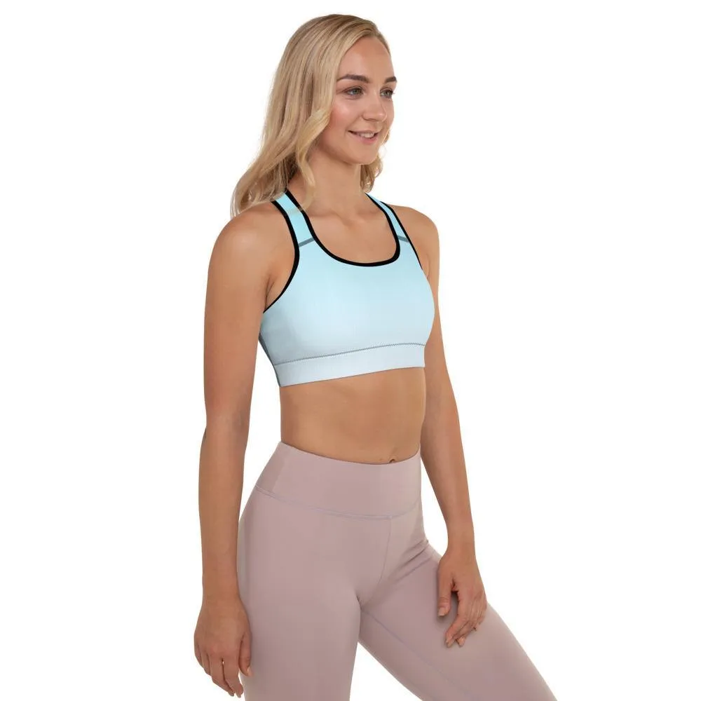 Arctic Ice Ombre Padded Sports Bra