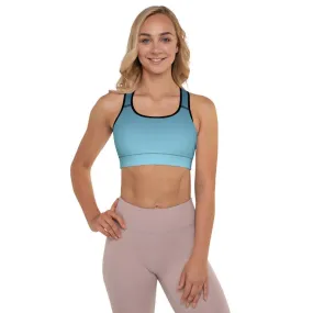 Arctic Sky Ombre Padded Sports Bra