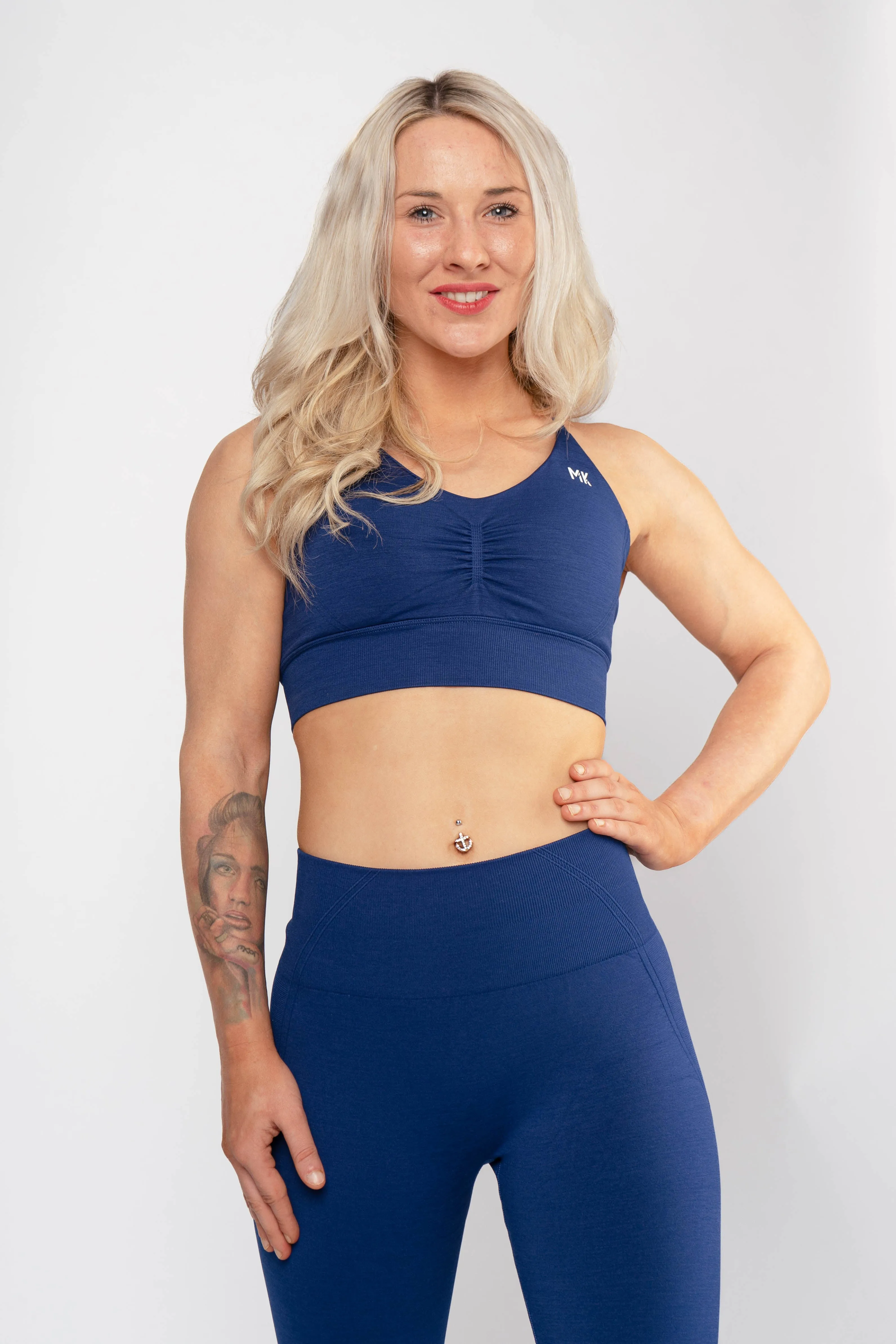 Aura Seamless Leggings - Blue