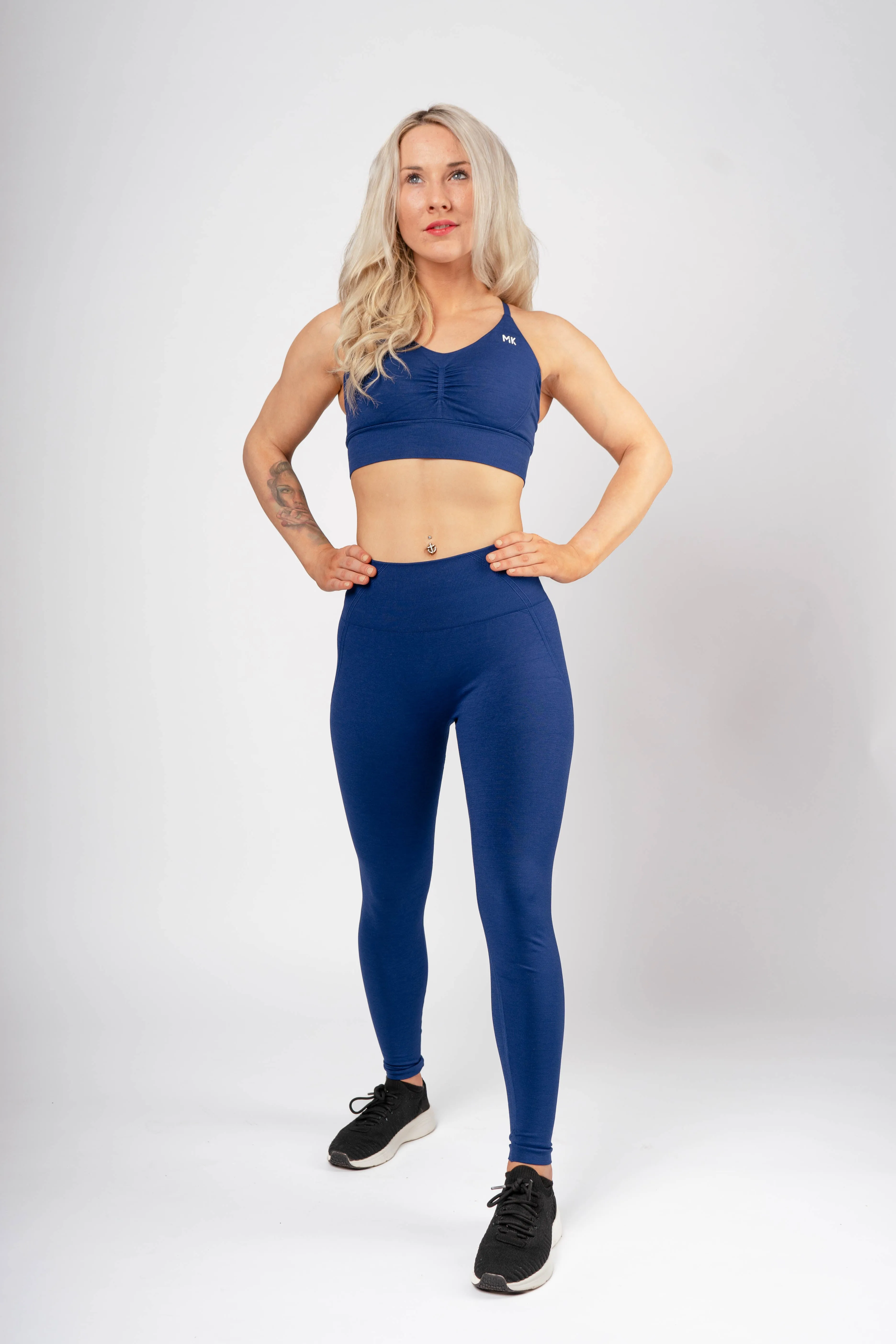 Aura Seamless Leggings - Blue