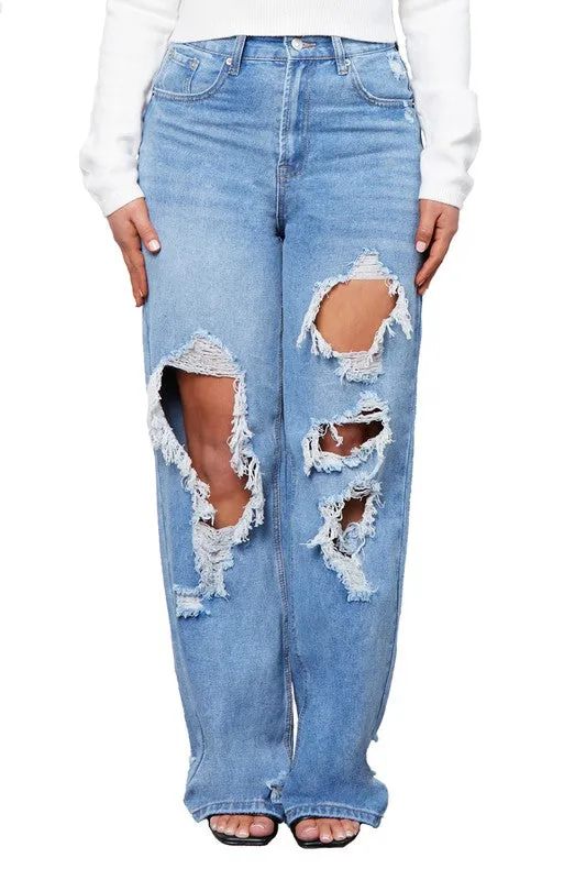 Baggy Distressed Jeans