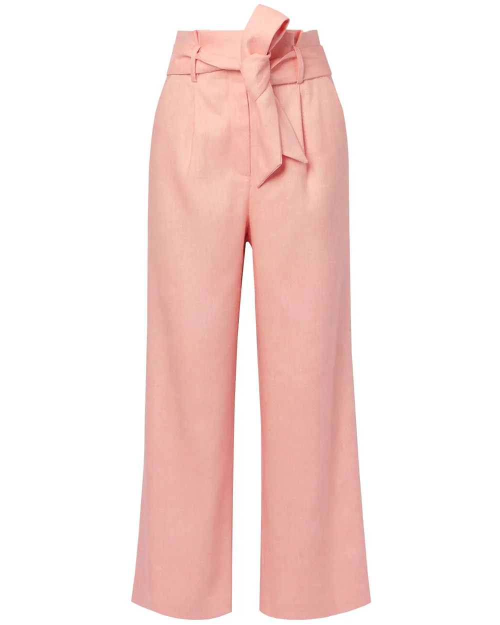 Bright Coral Belted Elice Pant