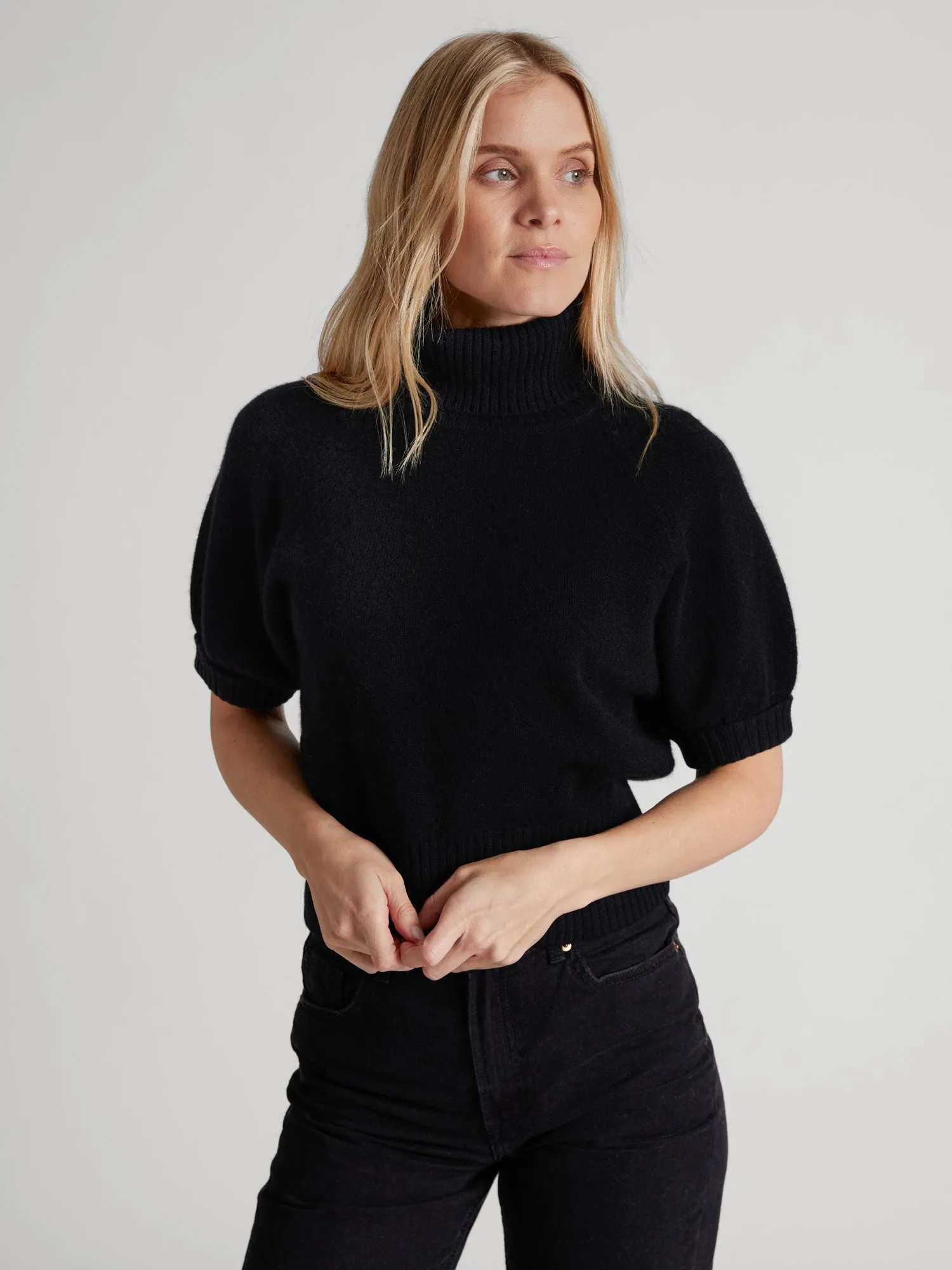 Cashmere sweater "Una" - black