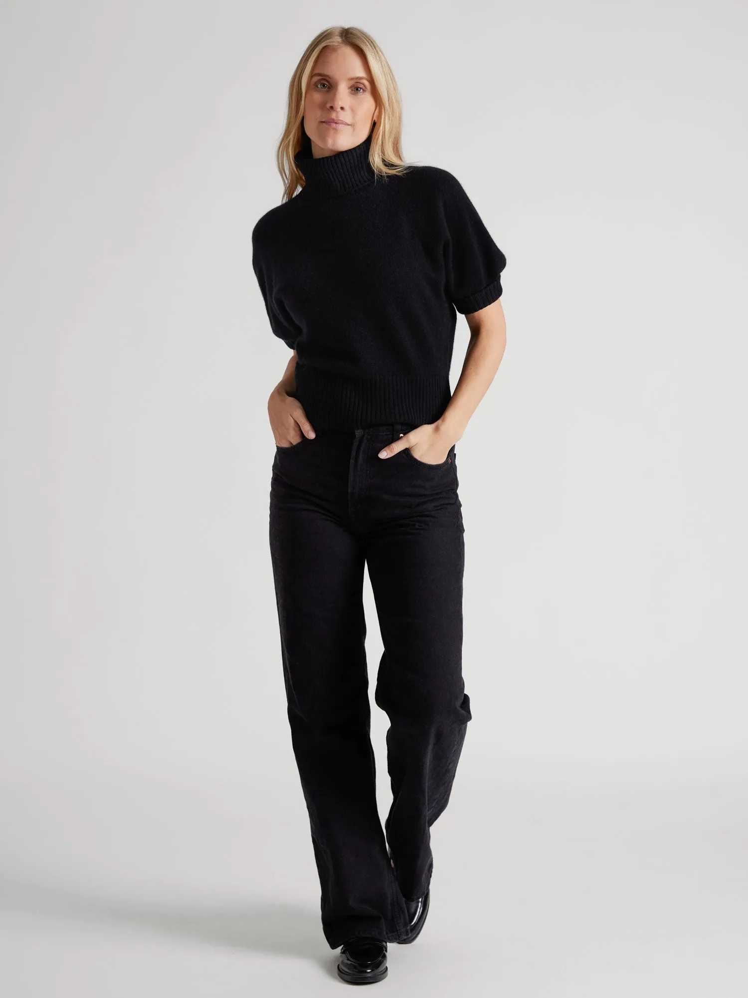 Cashmere sweater "Una" - black