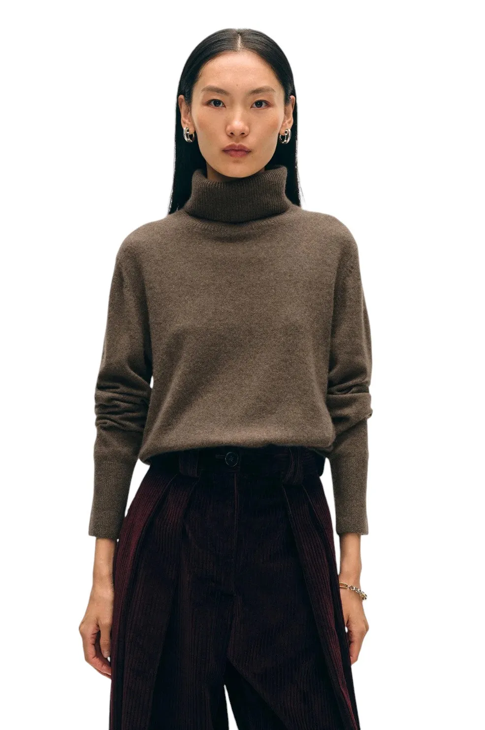 Cashmere Turtleneck - Russet Brown