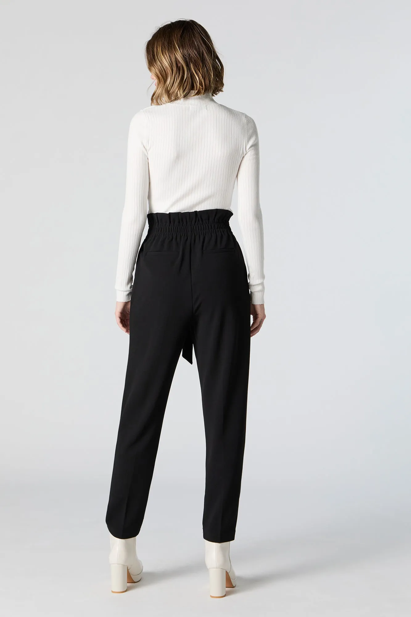 Crepe Paperbag Dress Pant