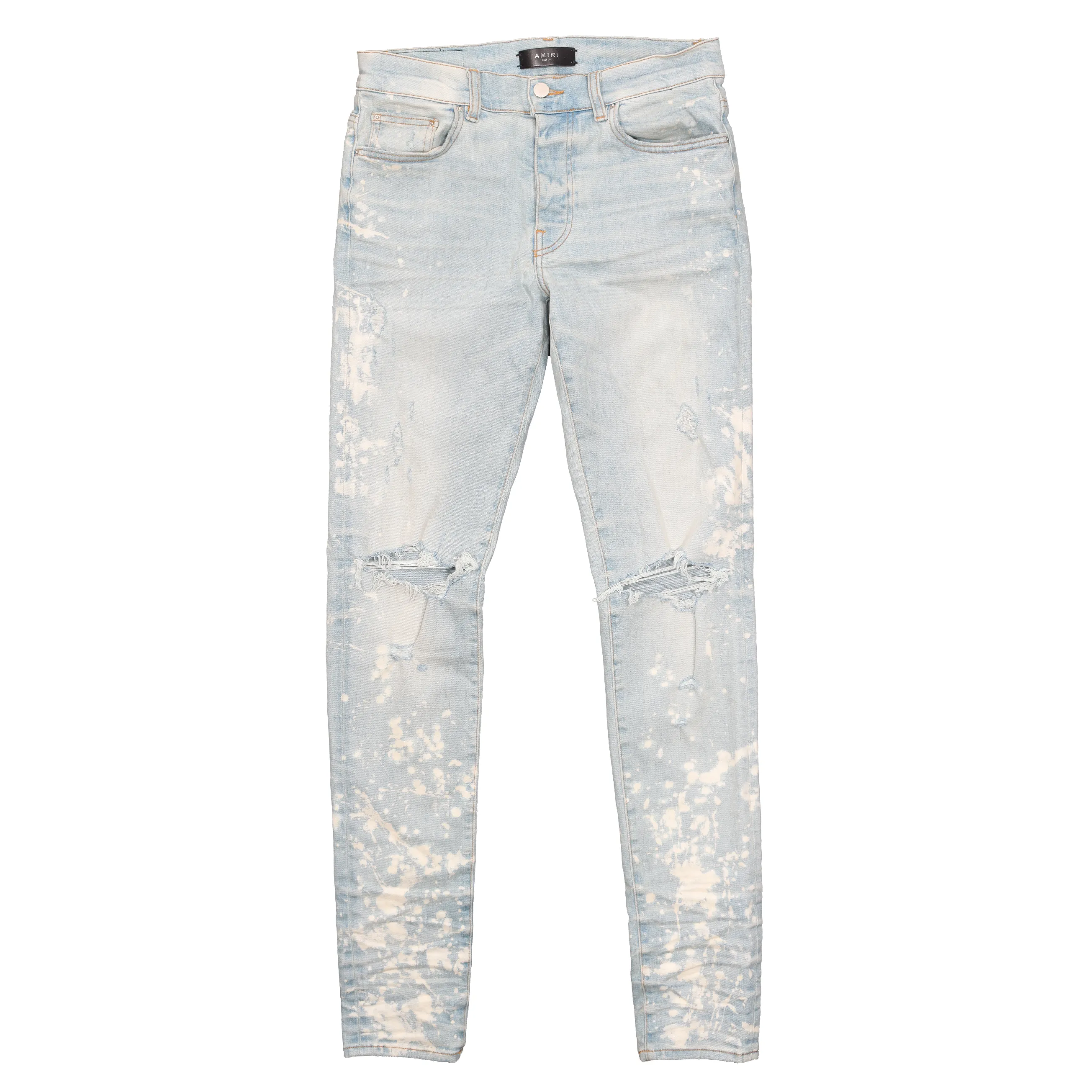 Distressed Bleach Denim