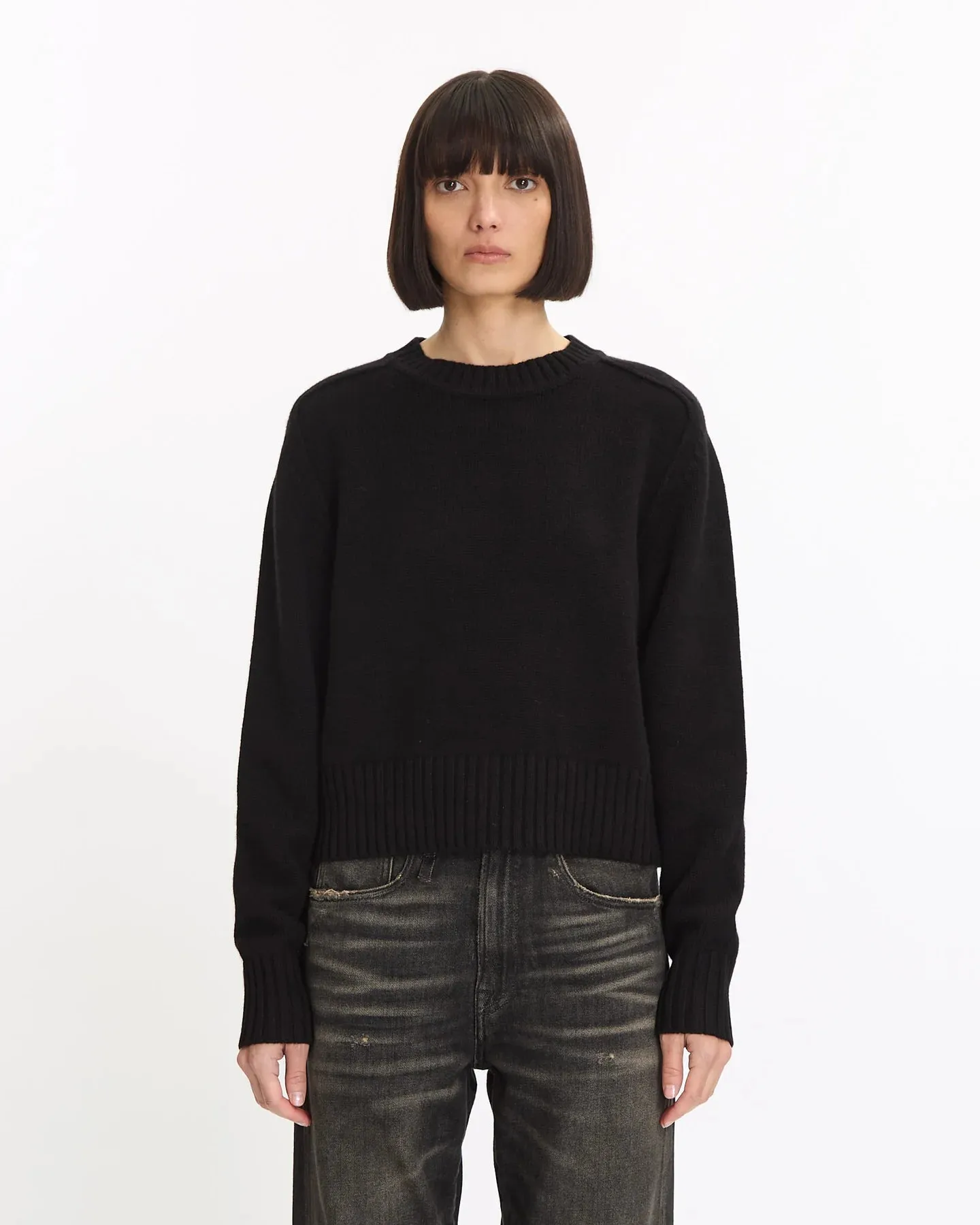 DOFFER BOYS TATUM CREW CASHMERE SWEATER