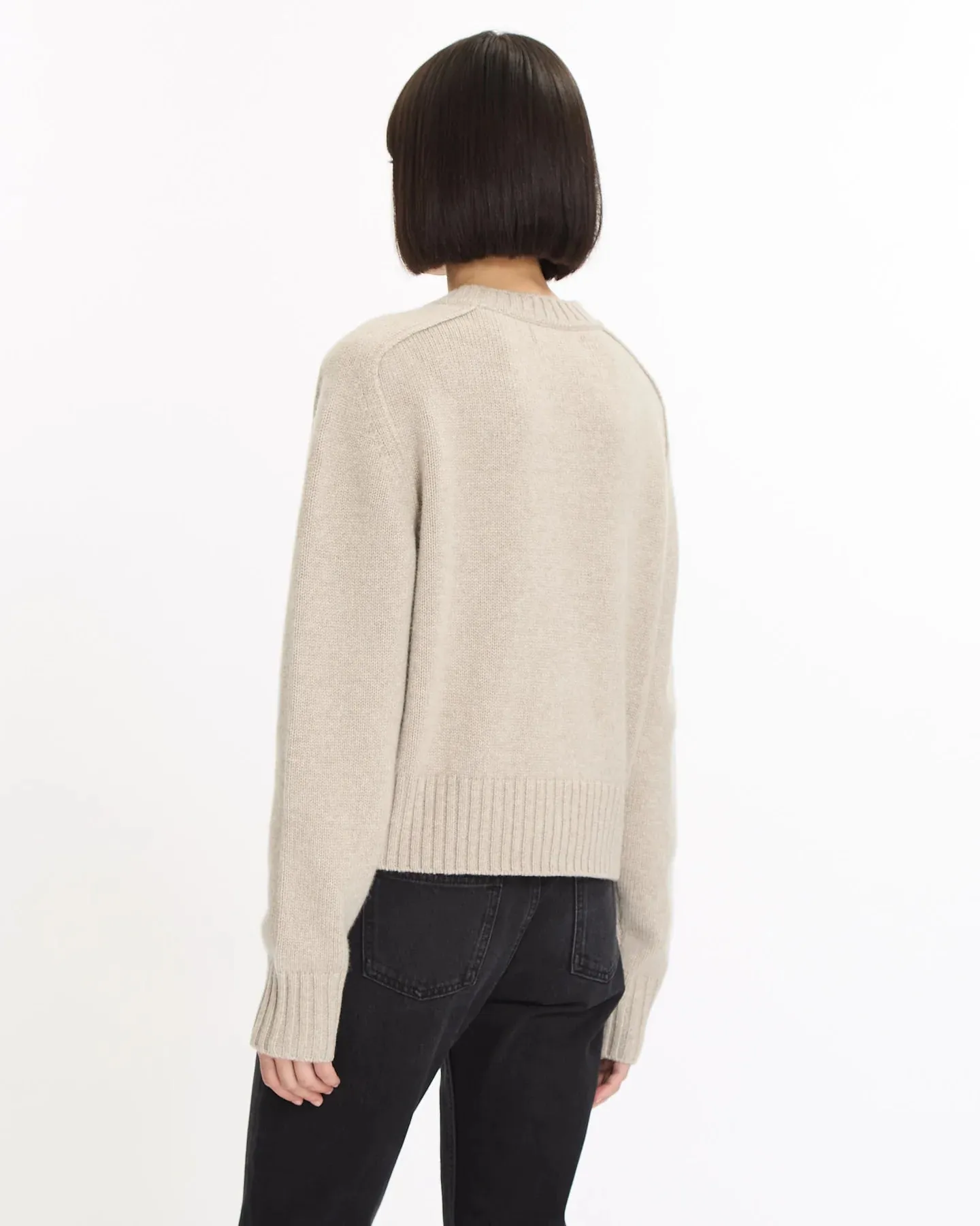 DOFFER BOYS TATUM CREW CASHMERE SWEATER