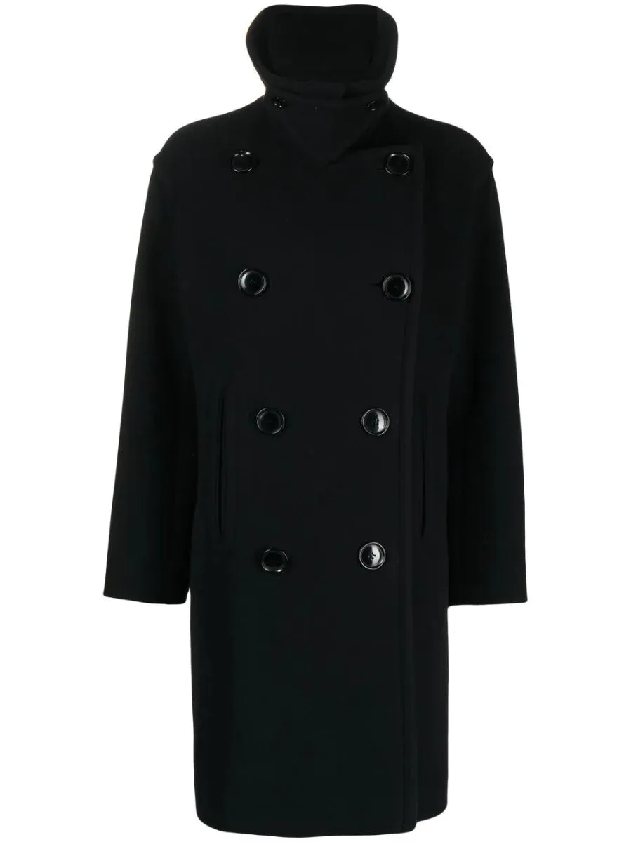 Double-Breasted Wool Coat