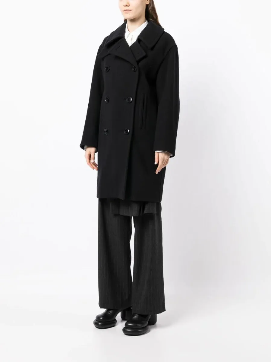 Double-Breasted Wool Coat