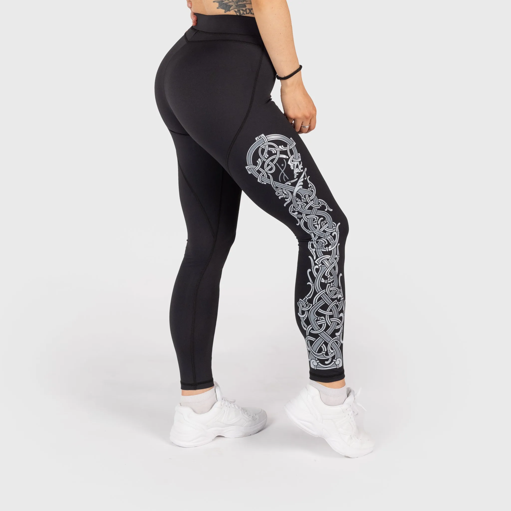 Dragon Leggings, Black