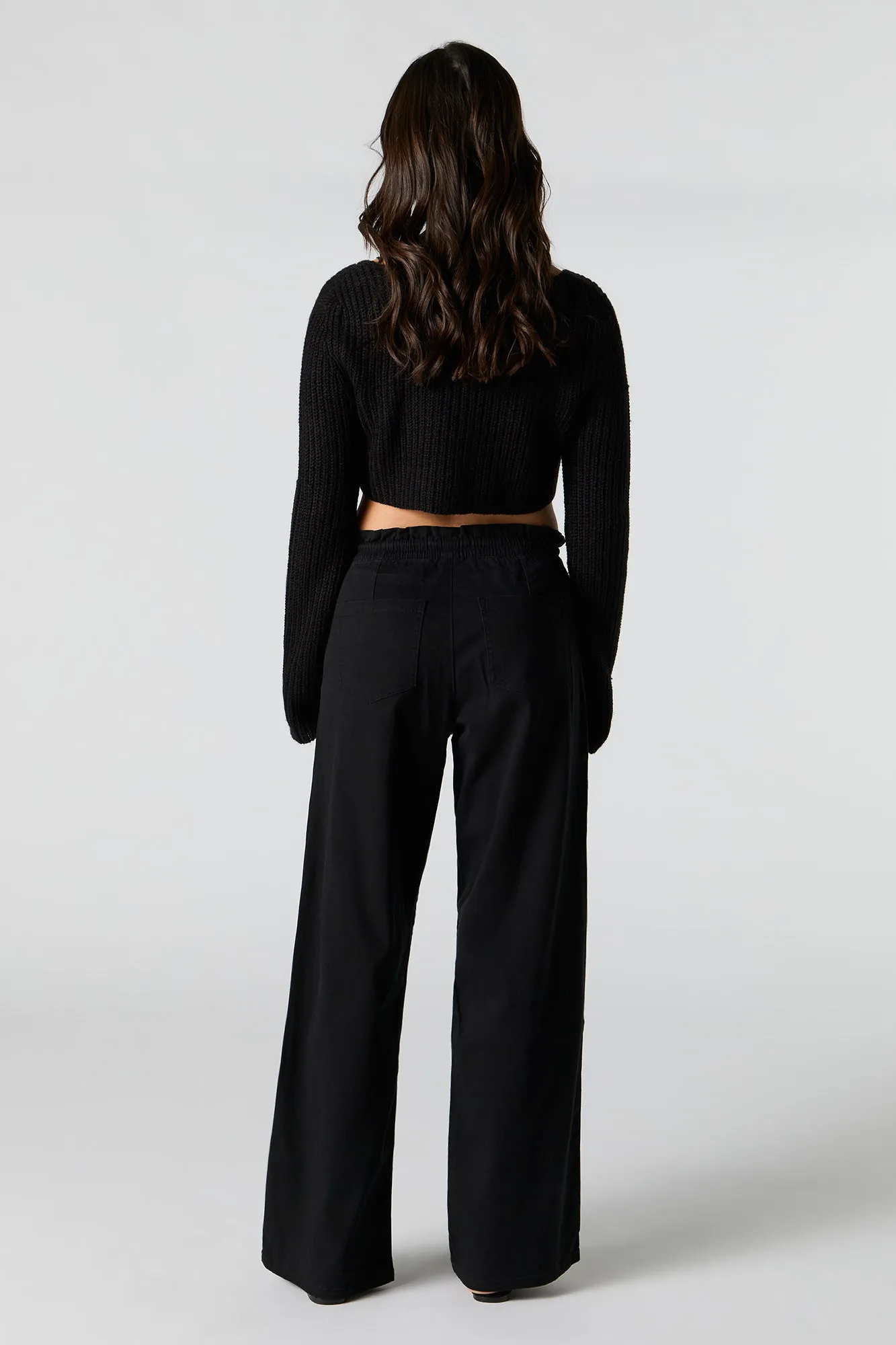 Drawstring Wide Leg Pant