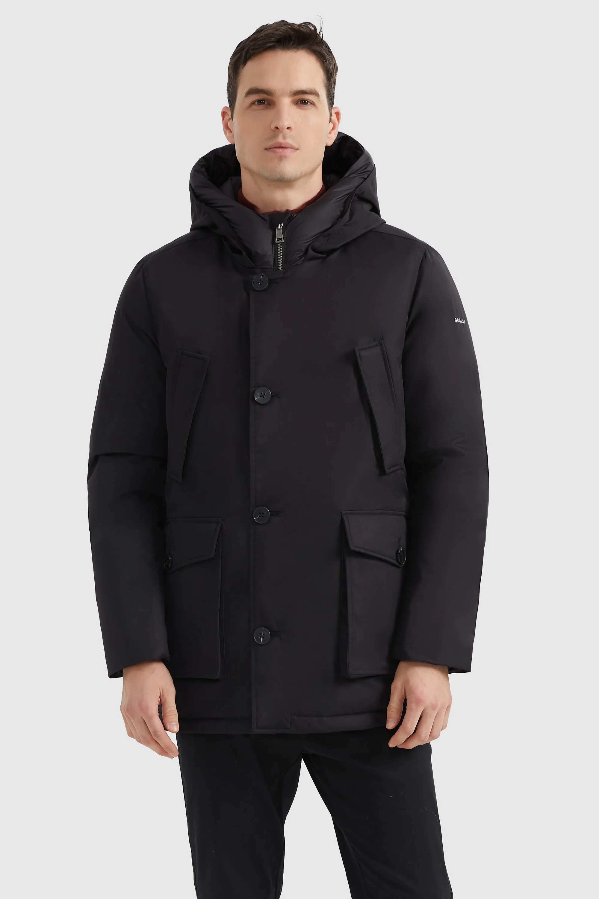 Hooded Puffer Thickened Down Coat