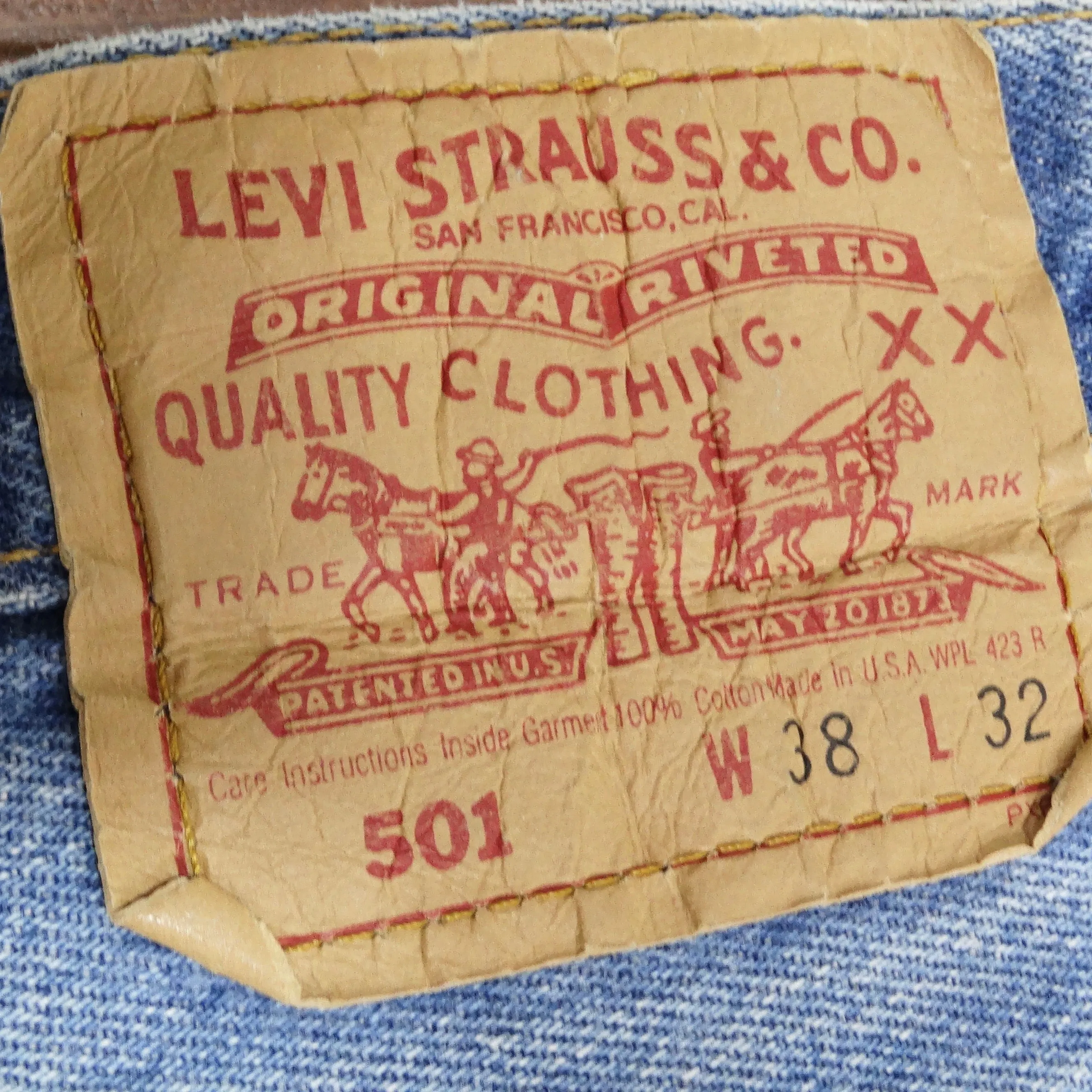 Levi's 1990s 501 Distressed Denim Jeans