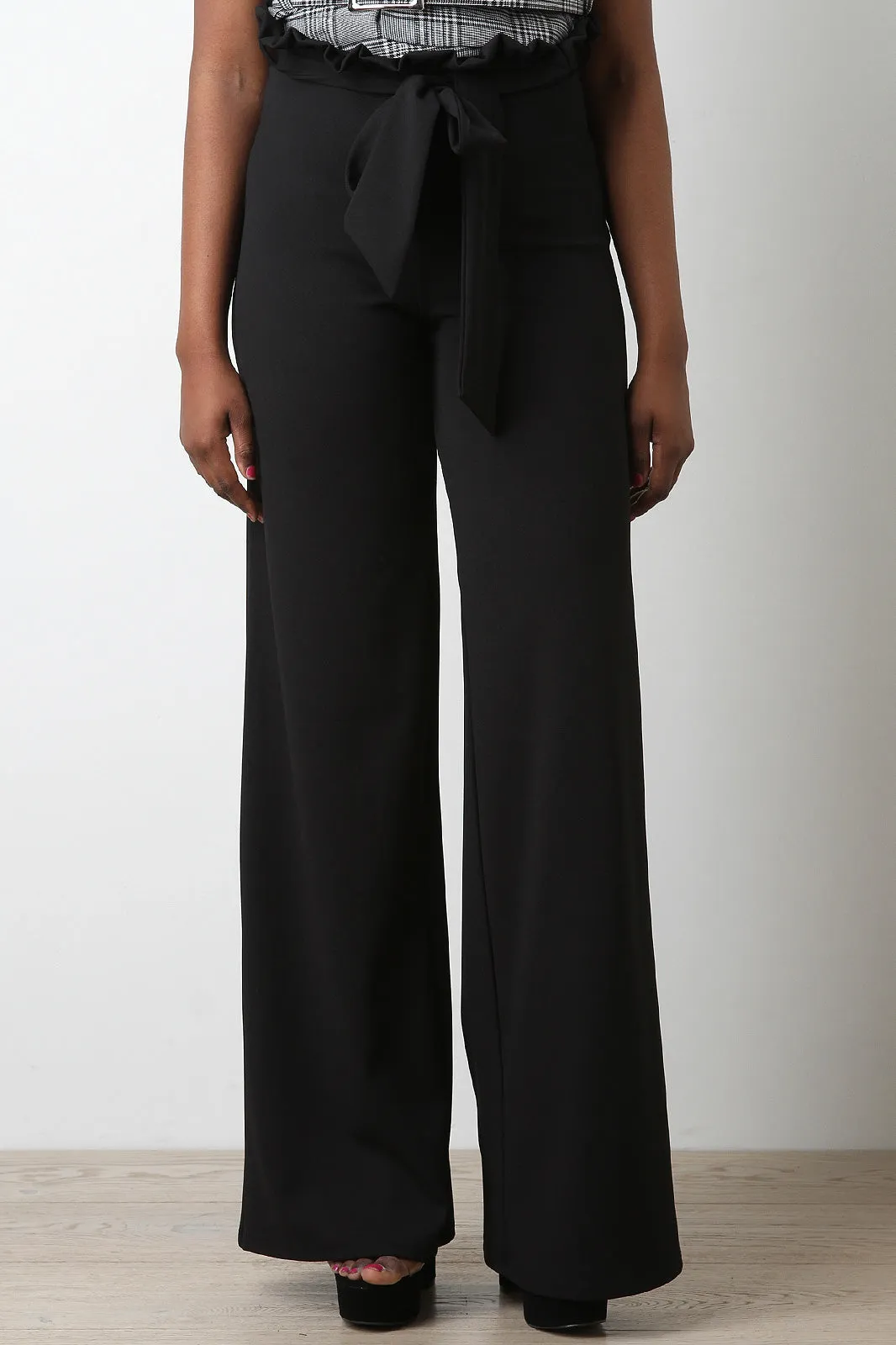 Paperbag Waist Palazzo Pants