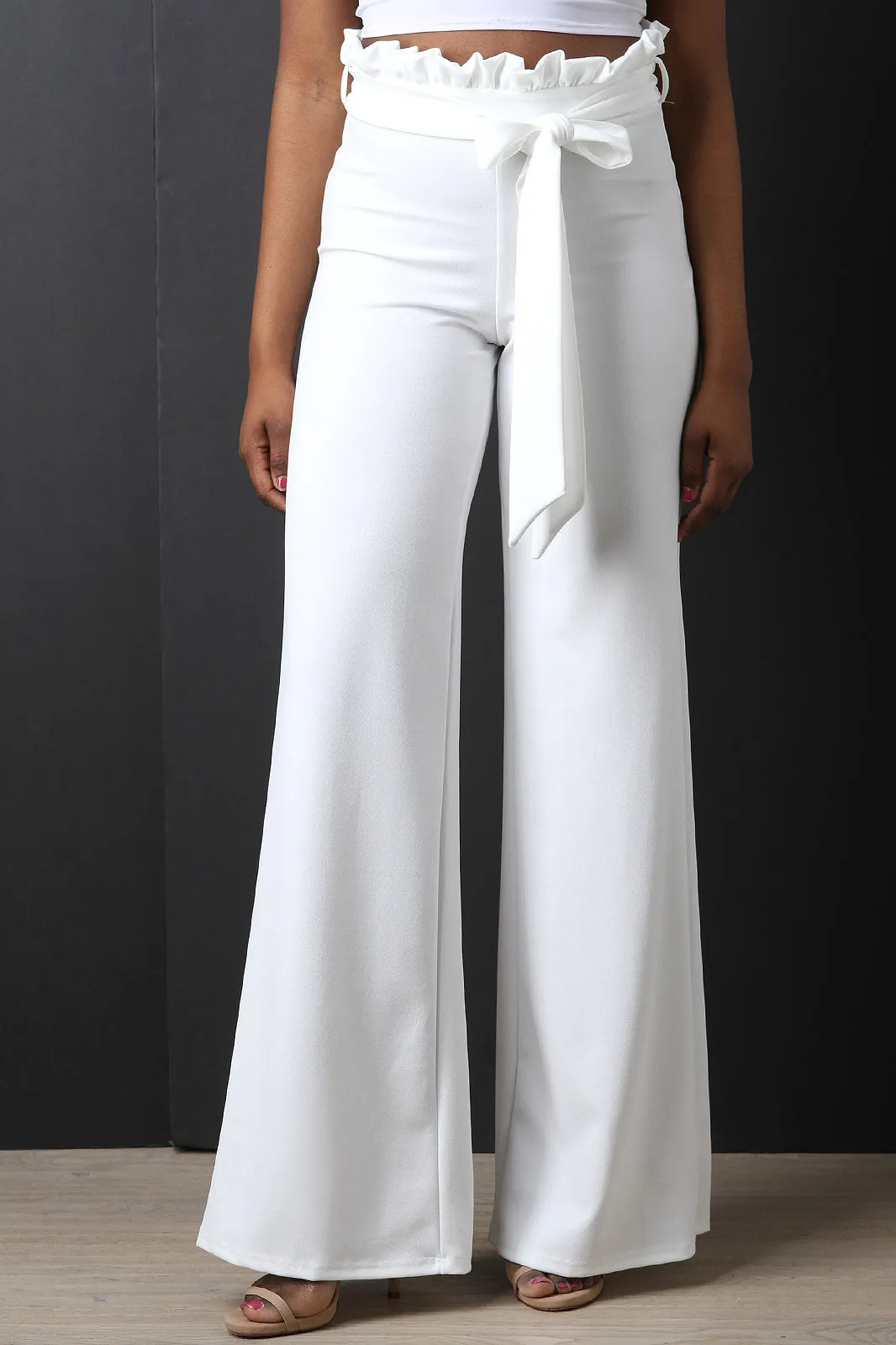 Paperbag Waist Palazzo Pants