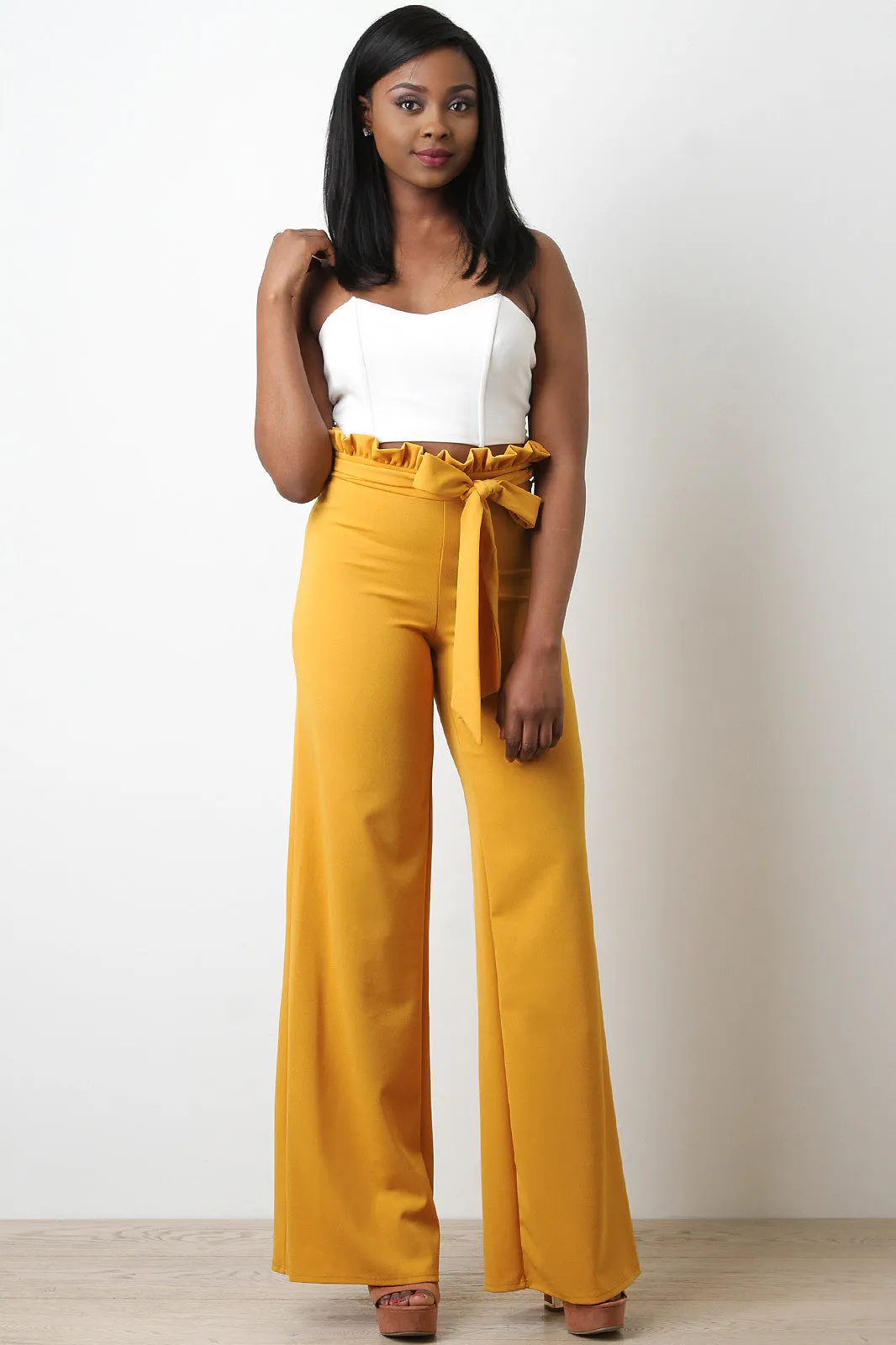 Paperbag Waist Palazzo Pants