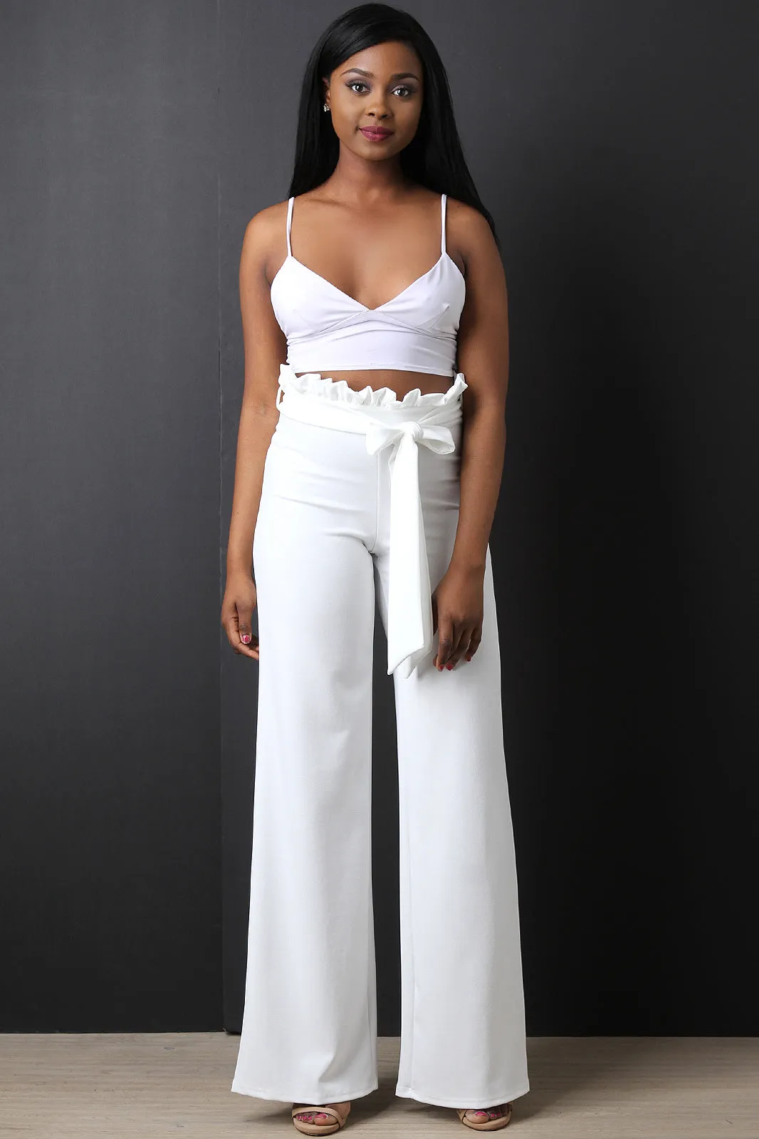 Paperbag Waist Palazzo Pants