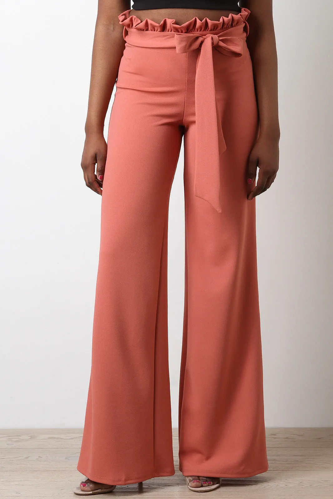 Paperbag Waist Palazzo Pants