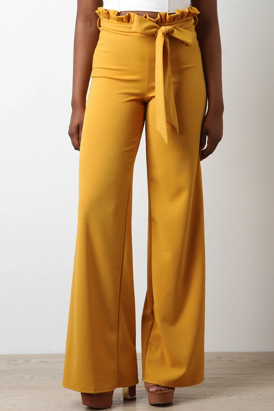 Paperbag Waist Palazzo Pants