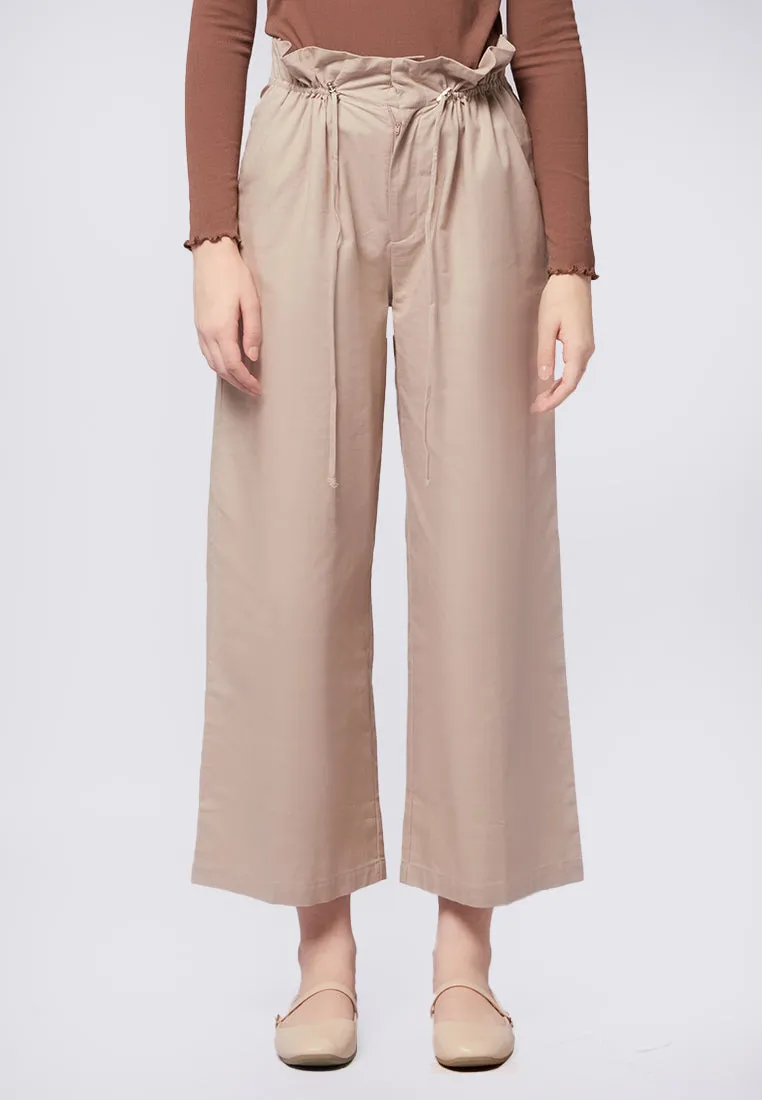 Paperbag Wide Leg Pants