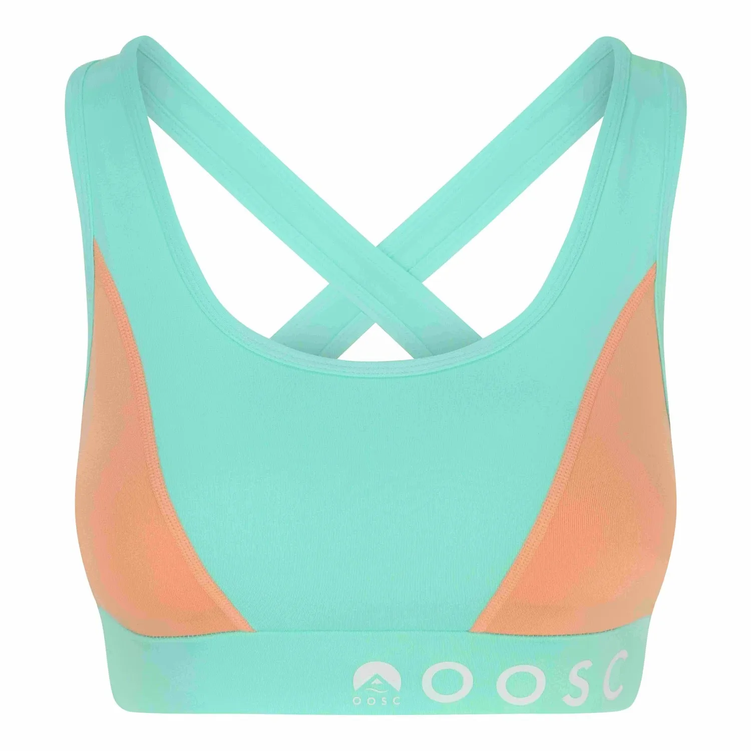 Pastel Mint Green Medium Support Crossback Sports Bra