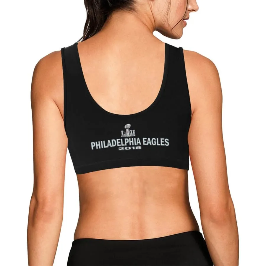 Philadelphia Eagles Fans Womens Sports Bra Midnight Green Black|eagles Sports Bra super bowl Champs Tank Top