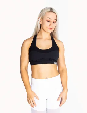 RACERBACK SPORTS BRA - BLACK