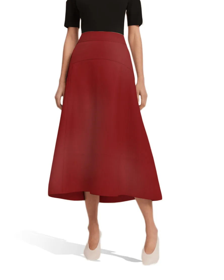 Real Lambskin Leather Skirts for Women