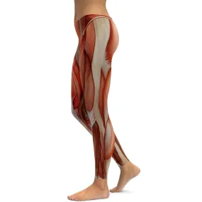 Realistic Human Muscles Leggings