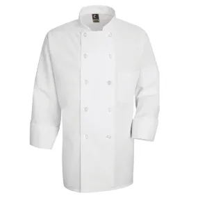 Red Kap Ten Pearl-Button Chef Coat - 0423WH