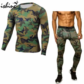 Running Sets Compression T-Shirt Clothing Long Sleeve T Shirt   Leggings Fitness Quick Dry Crossfit Suits