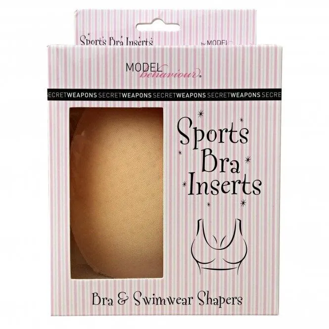 Secret Weapons Sports Bra Inserts - Nude or Black