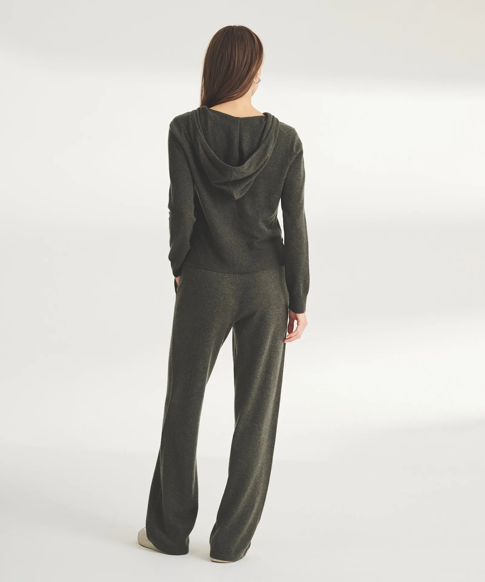 Signature Cashmere Paperbag Wide Leg Pants