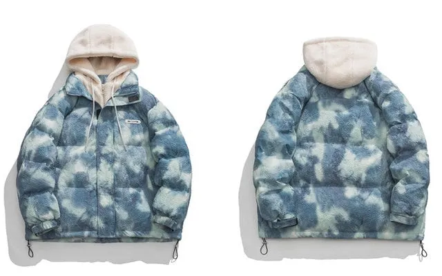 Sky Blue Hooded Parka