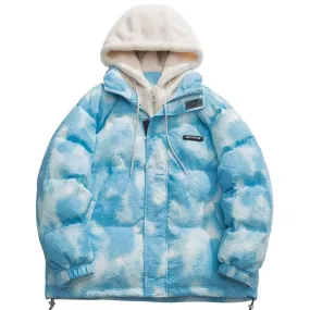 Sky Blue Hooded Parka