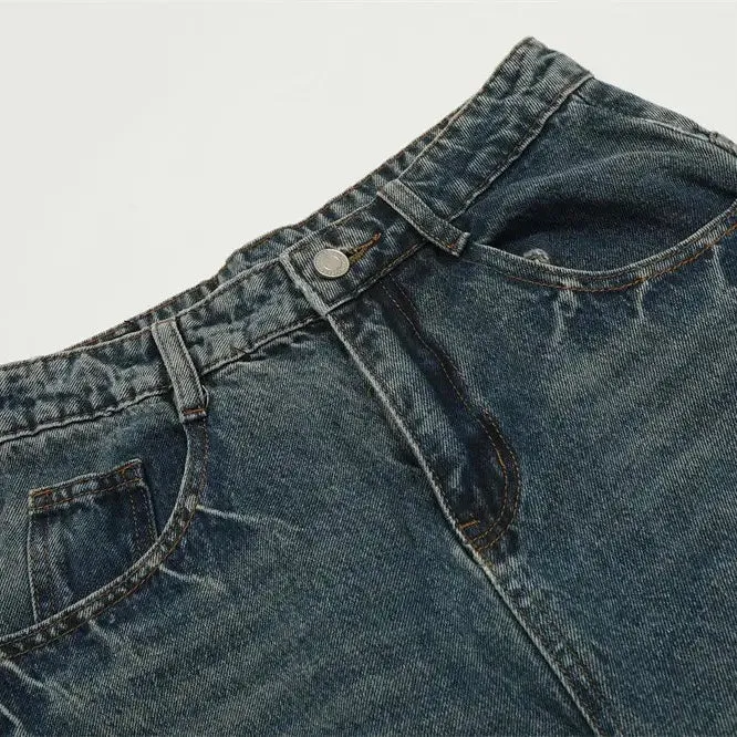 Spliced Line Barrel Jean Pants