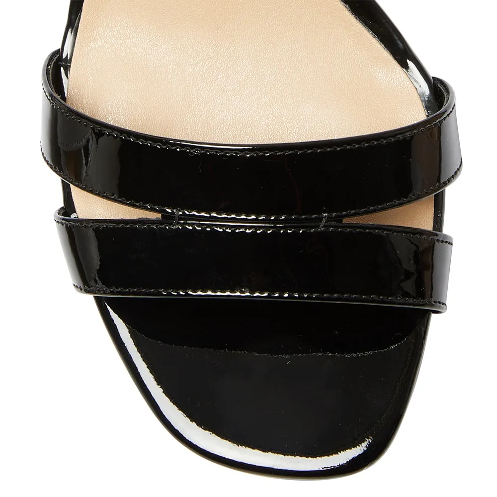 Utopia Heel in Black Patent