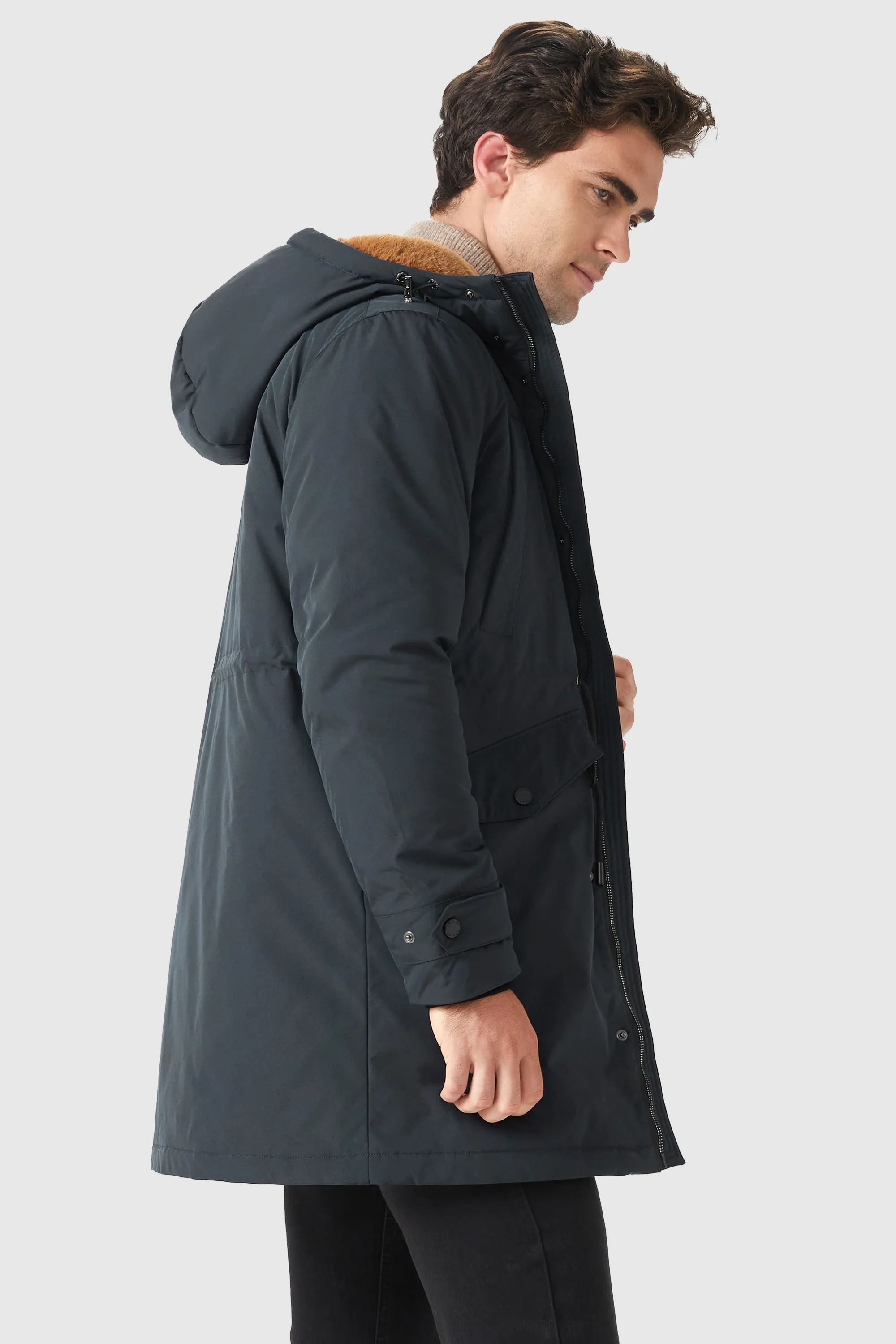 Winter Thicken Parka Jacket with Fleece Lined