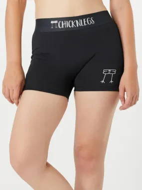 Women's Black 3" Compression Shorts